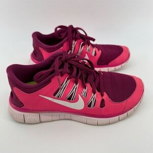 Nike Free 5.0+ Women's Running Shoes‎ Red/Pink Size US 7
